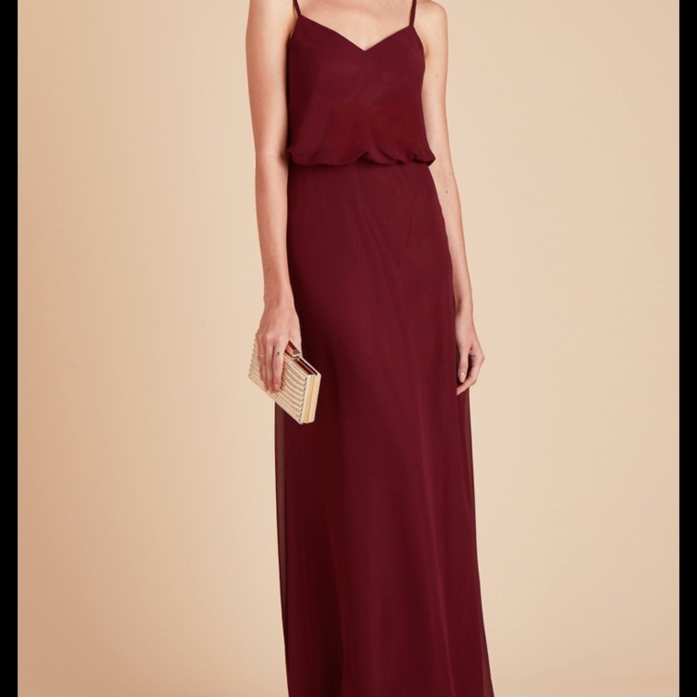 Birdie Grey “Gwennie” Chiffon Pinot Noir Dress